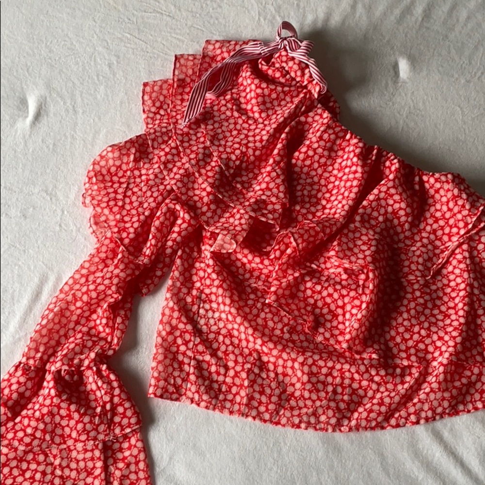 One Shoulder Ruffle Top